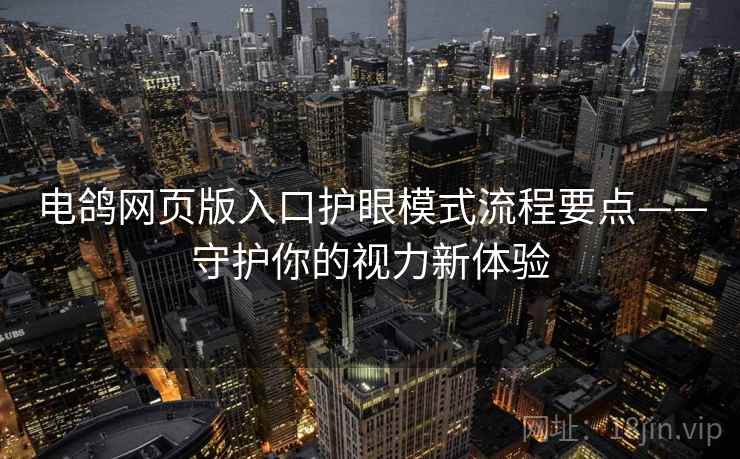 电鸽网页版入口护眼模式流程要点——守护你的视力新体验