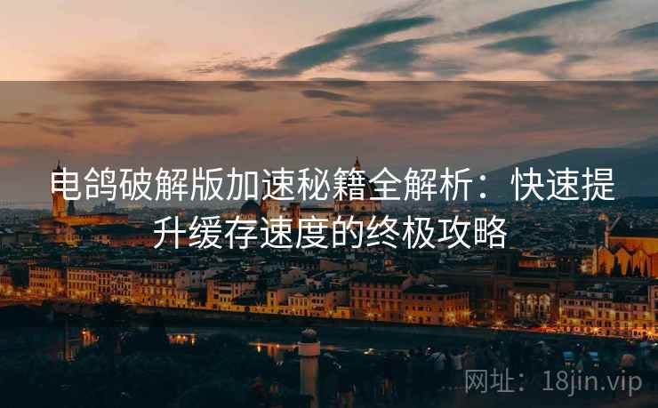电鸽破解版加速秘籍全解析：快速提升缓存速度的终极攻略