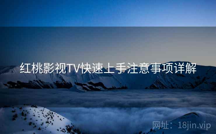 红桃影视TV快速上手注意事项详解